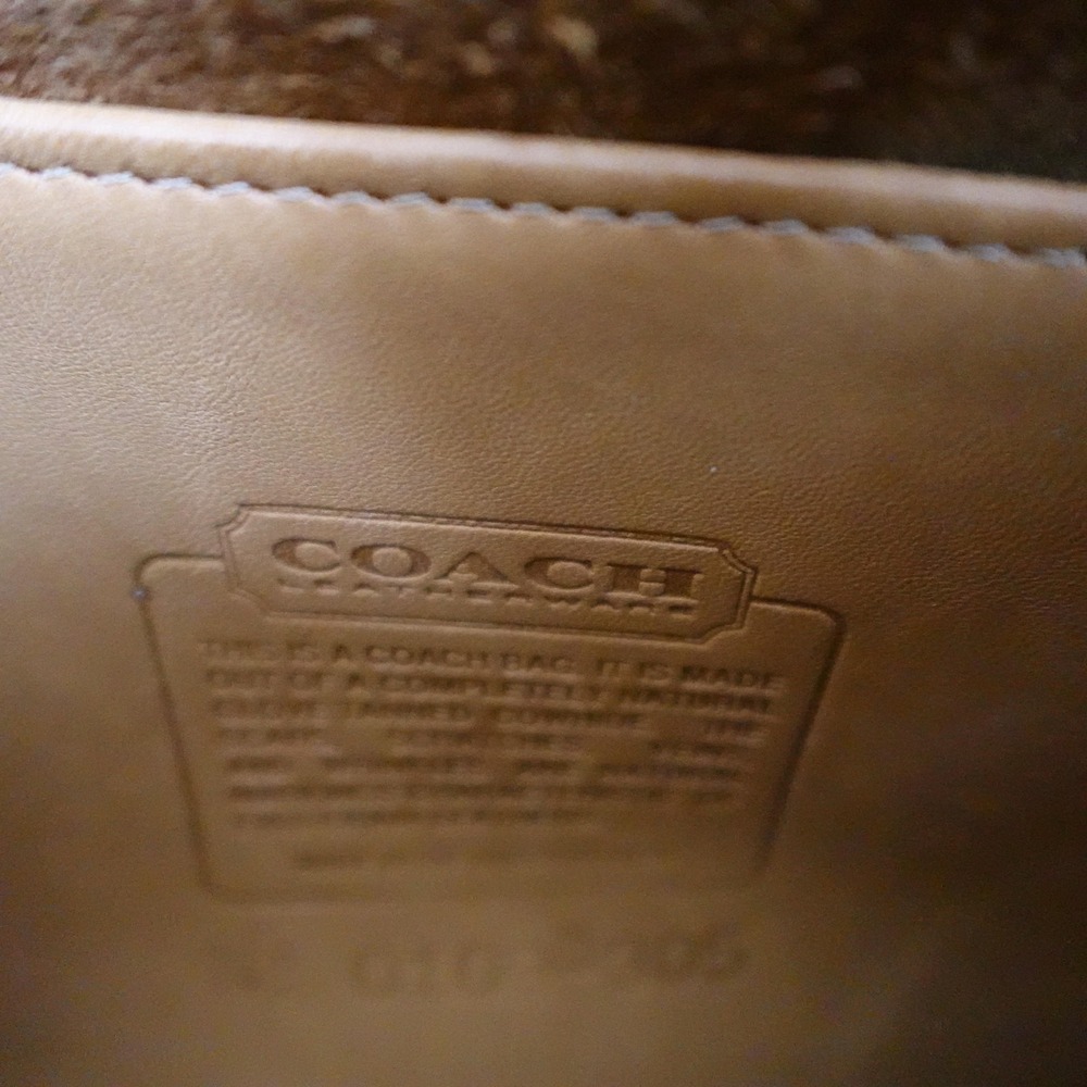 Vintage 1980s Coach Crossbody Shoulder Bag Womens Small Brown Leather USA - Picture 13 of 14